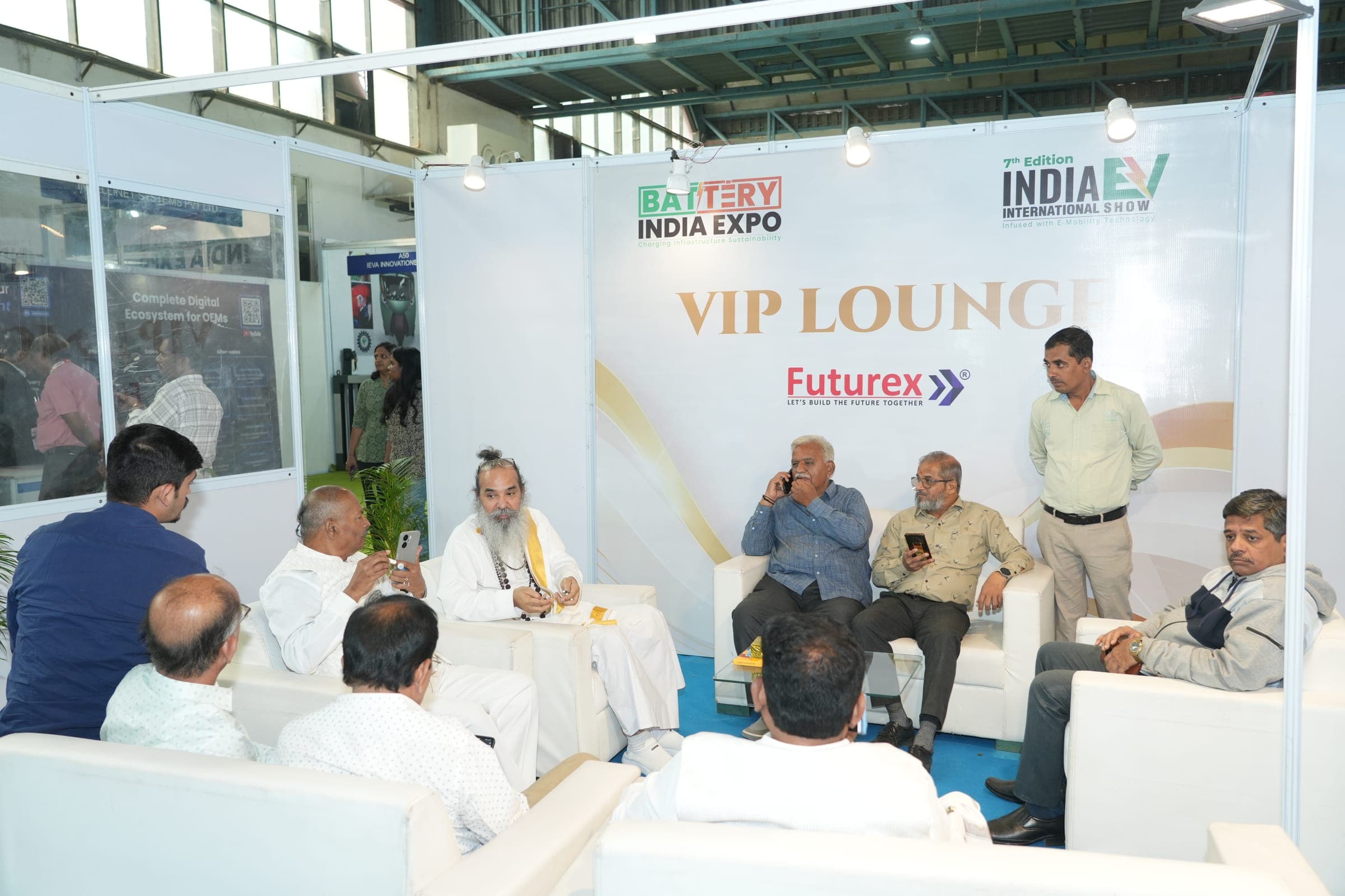 Battery India Expo and India EV Show branding at a previous edition, organised by Futurex